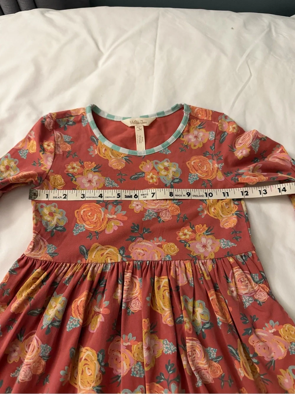 Matilda Jane Girls Floral Ruffle Dress w/ Matching Leggings